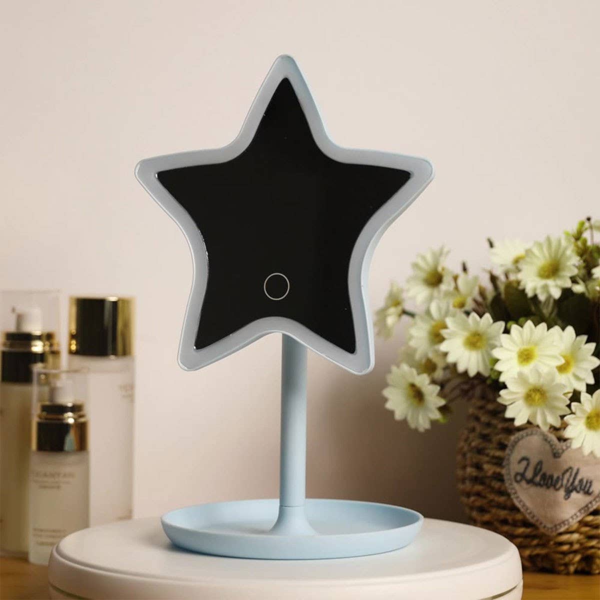 DETACHABLE DESKTOP LED MAKEUP MIRROR