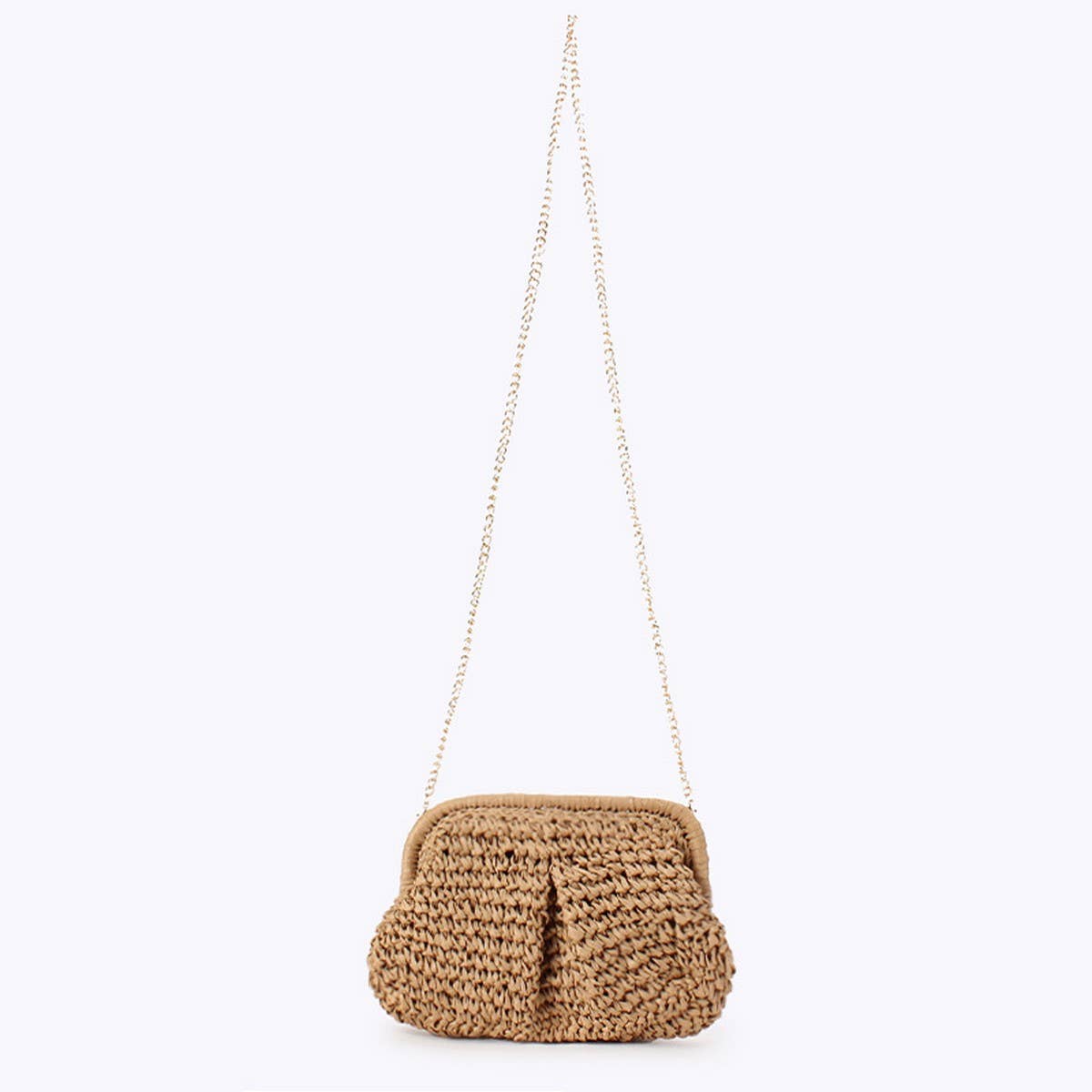 CROSSBODY SHOULDER STRAP PAPER ROPE WOVEN BAG_CWAB4719