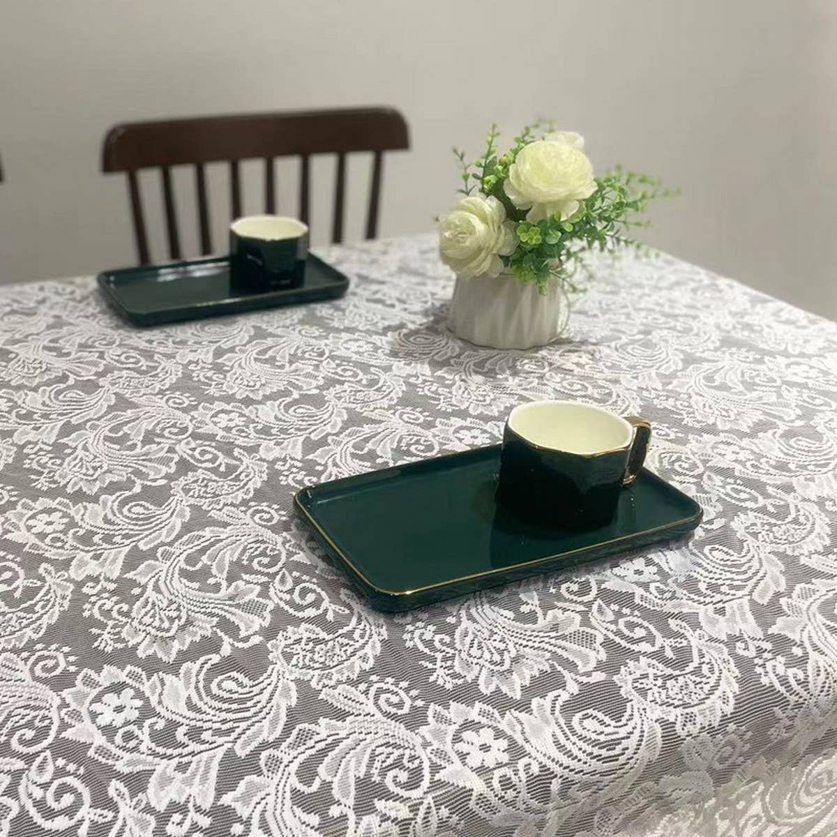 ROMANTIC LACE TABLECLOTH RECTANGULAR TABLECLOTH