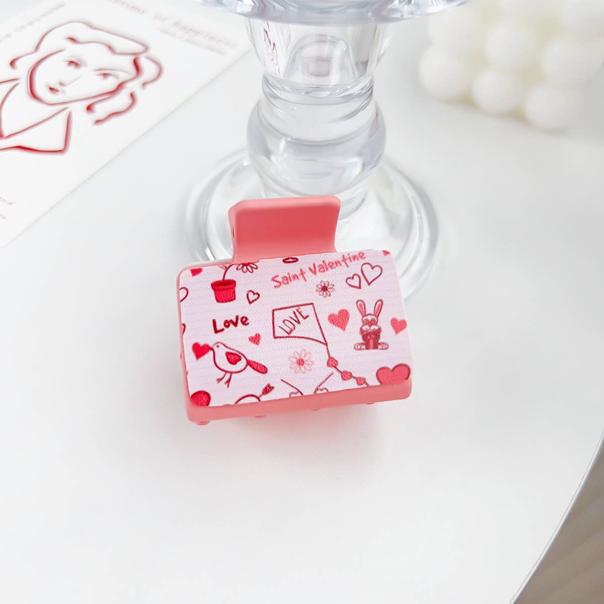 Romantic love plastic hairpins Valentine's Day