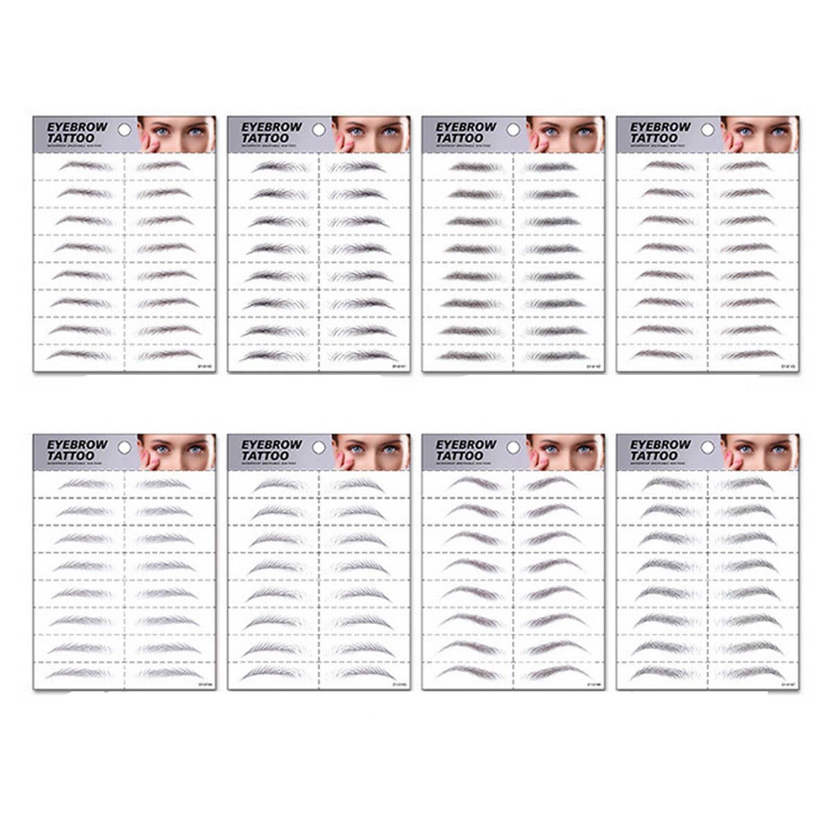 6D Realistic Eyebrow Tattoo Stickers Waterproof_CWMM8265
