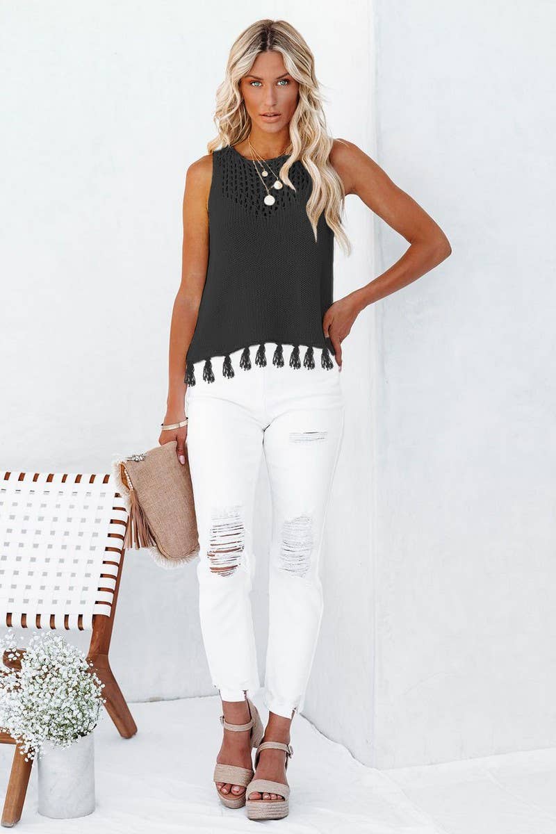 CWOSWSL0060_Round Neck Long Sleeve Bikini Cover Up