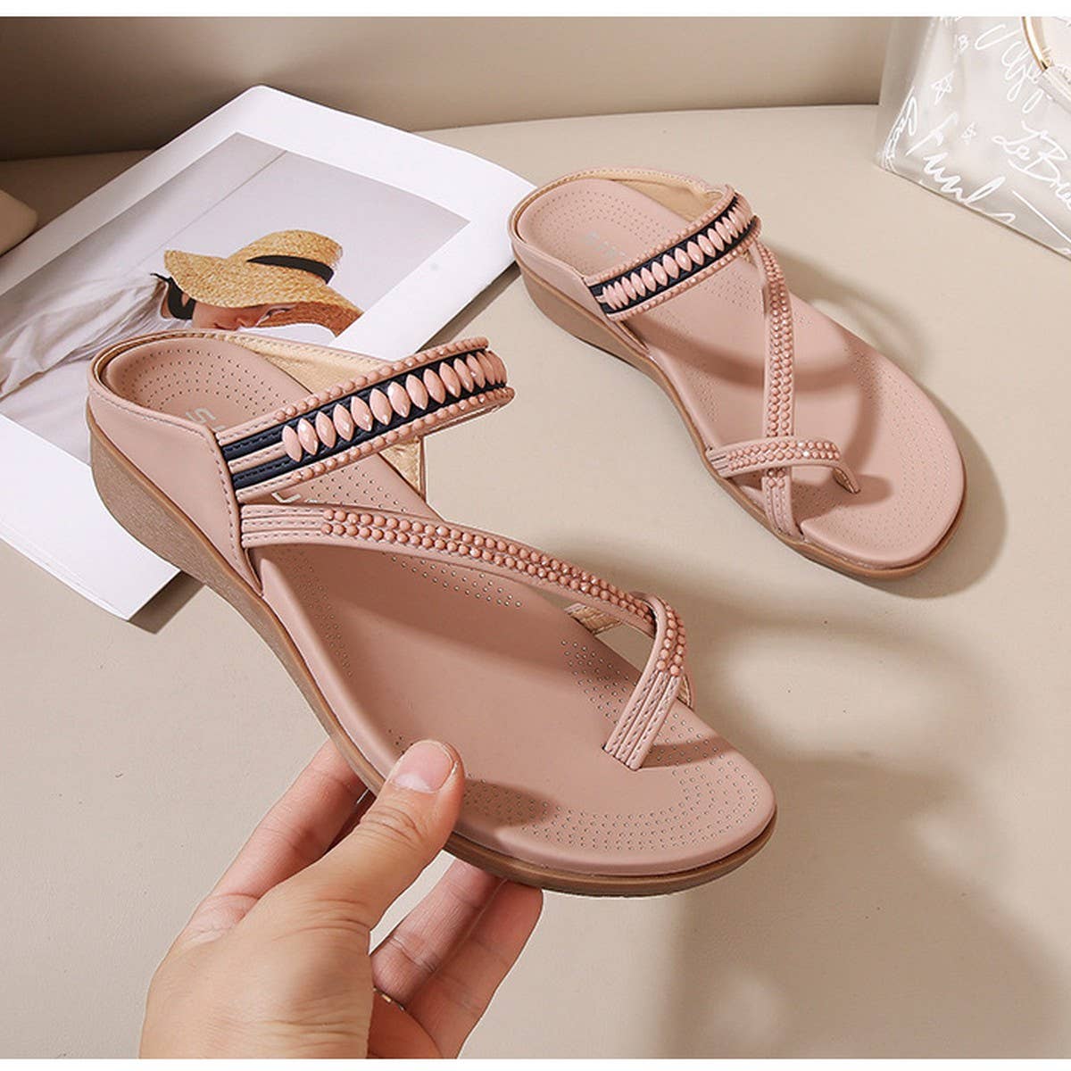 CROSS STRAP COMFORTABLE CASUAL SANDALS SLIPPERS
