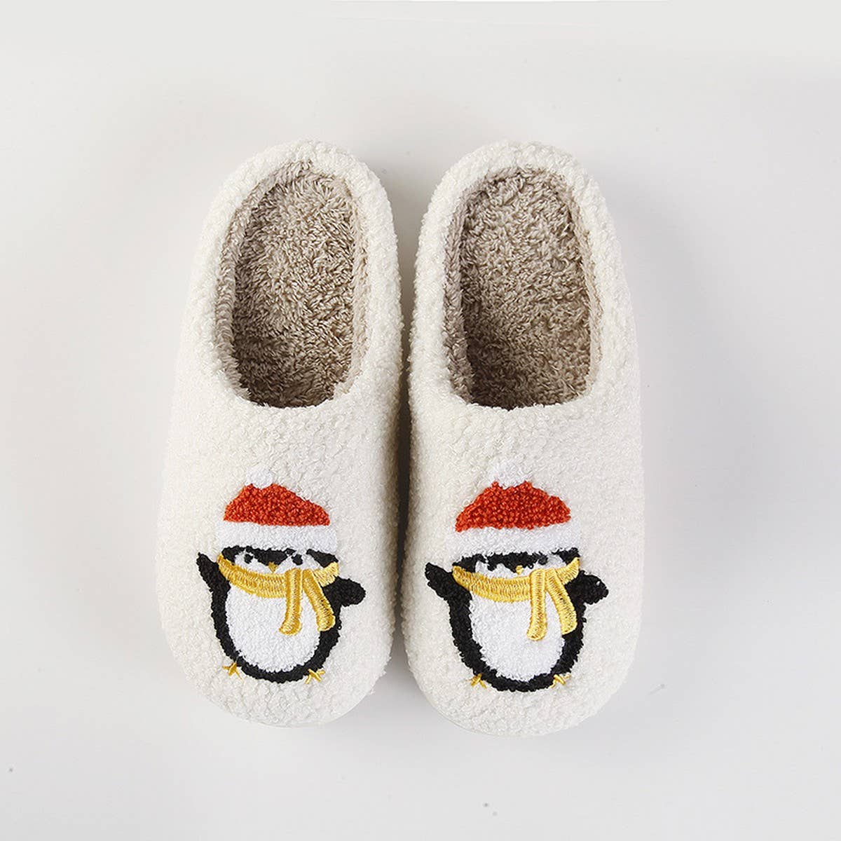 PENGUIN CHRISTMAS THERMAL COTTON SLIPPERS_CWSHS0747