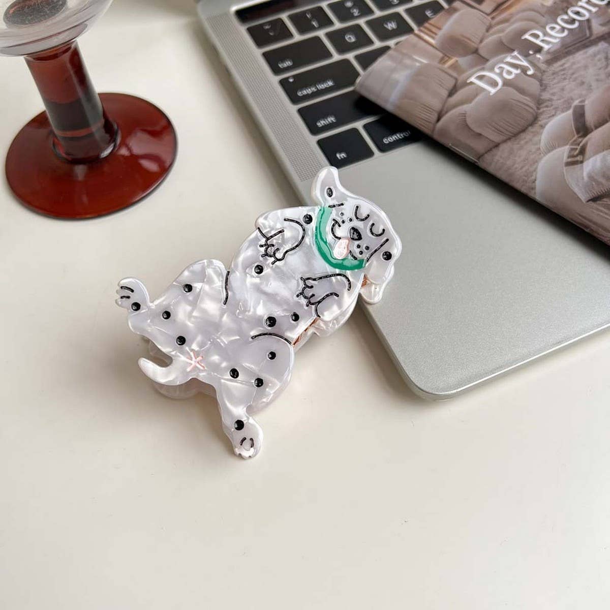 Cartoon Dog Acetate Hair Claw Clip for Girls_CWAHA5780