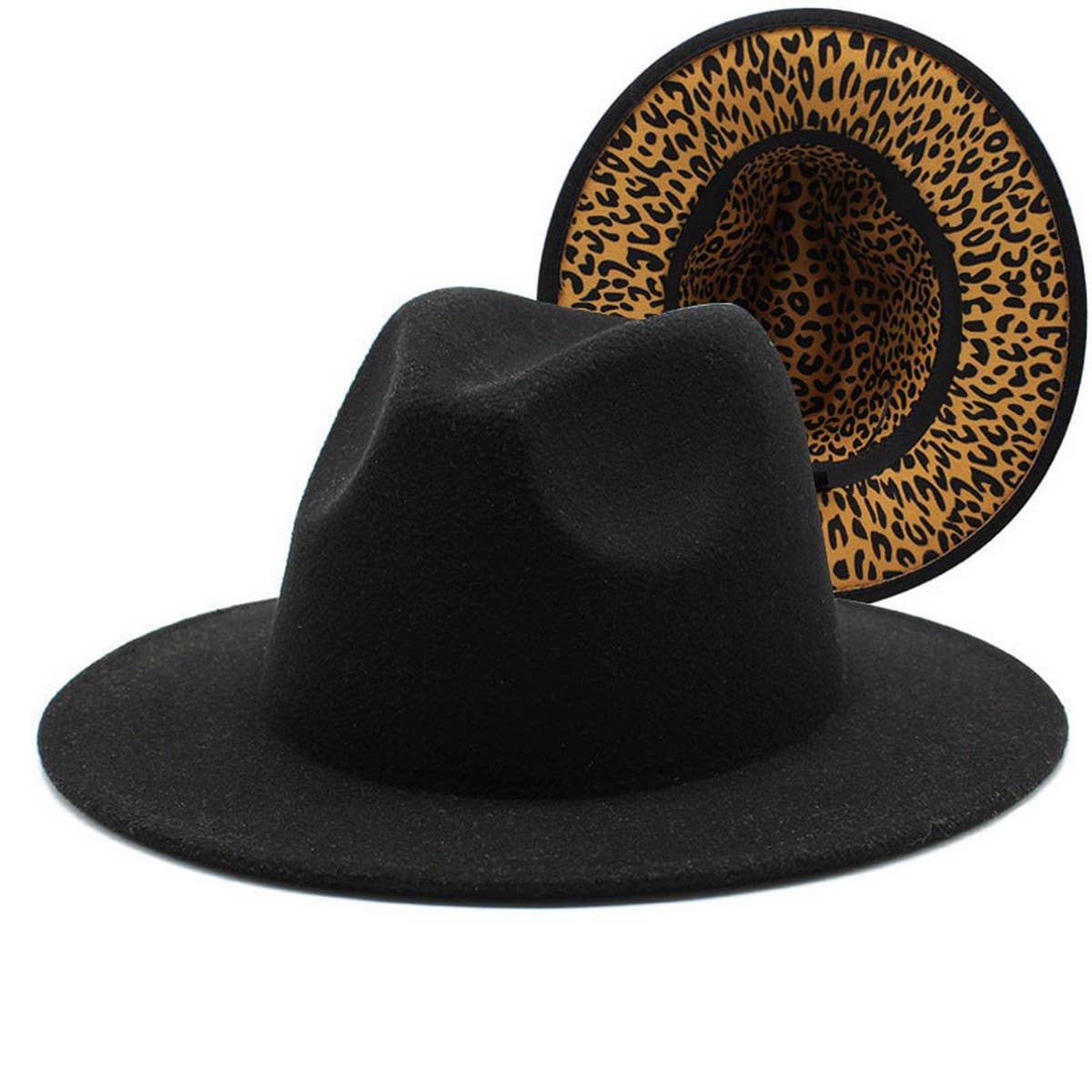 THICKENED DOUBLE-SIDED HAT TWO-COLOR JAZZ HAT_CWAH2536