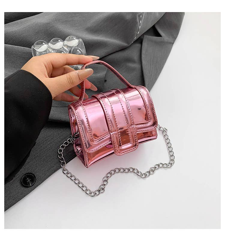 Candy-colored portable mini crossbody bag