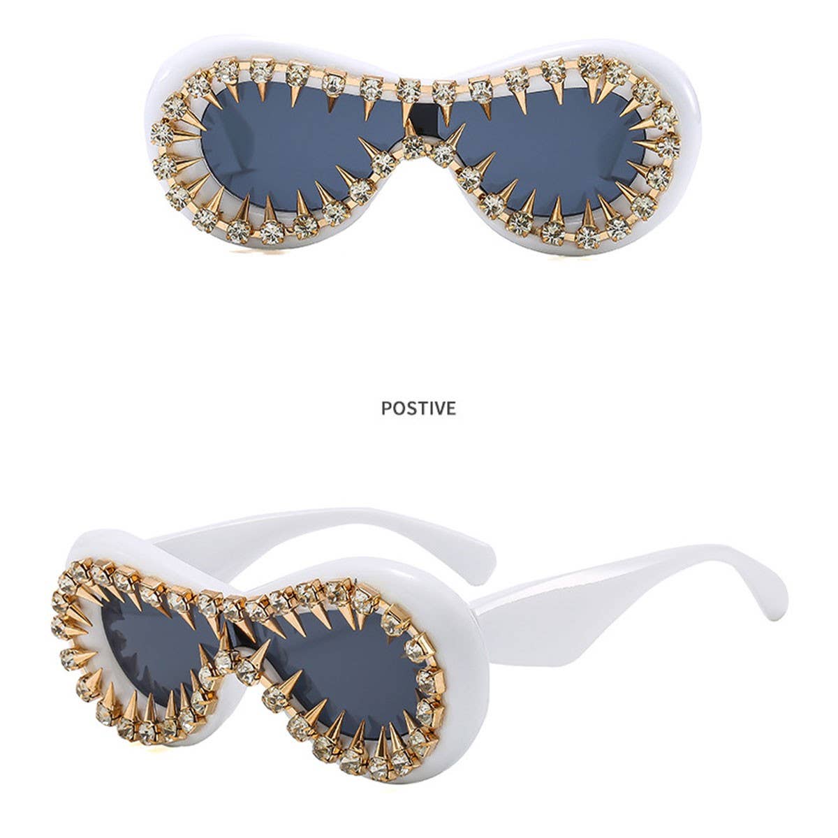 ONE-PIECE PUNK HEAVY-DUTY PARTY SUNGLASSES_CWASG0866