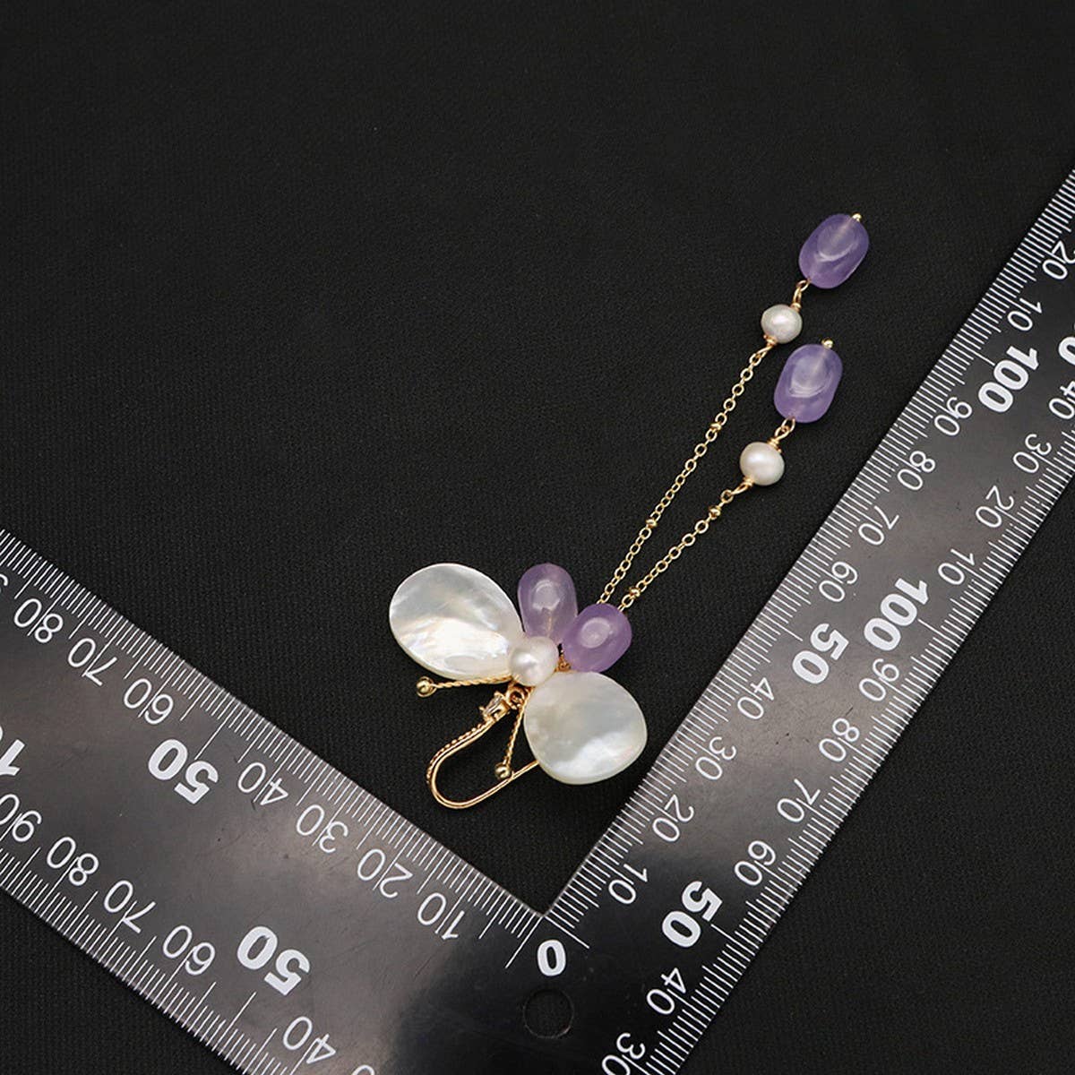 HIGH-END SIMPLE SHELL BUTTERFLY PEARL EARRINGS