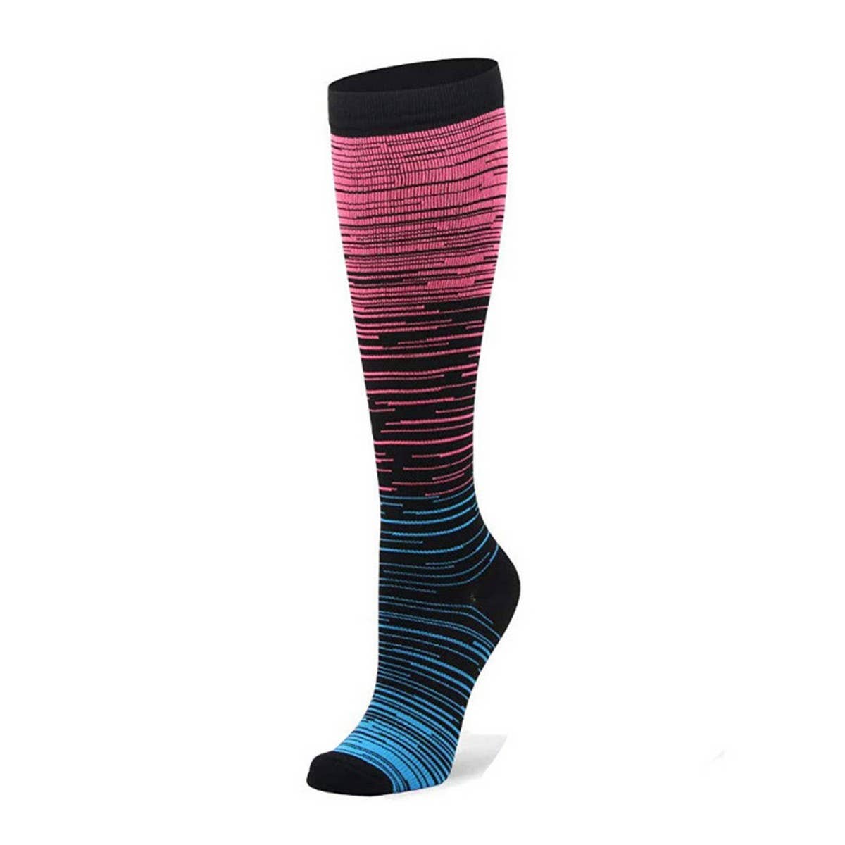 NEW GRADIENT MIXED COLOR COMPRESSION SOCKS