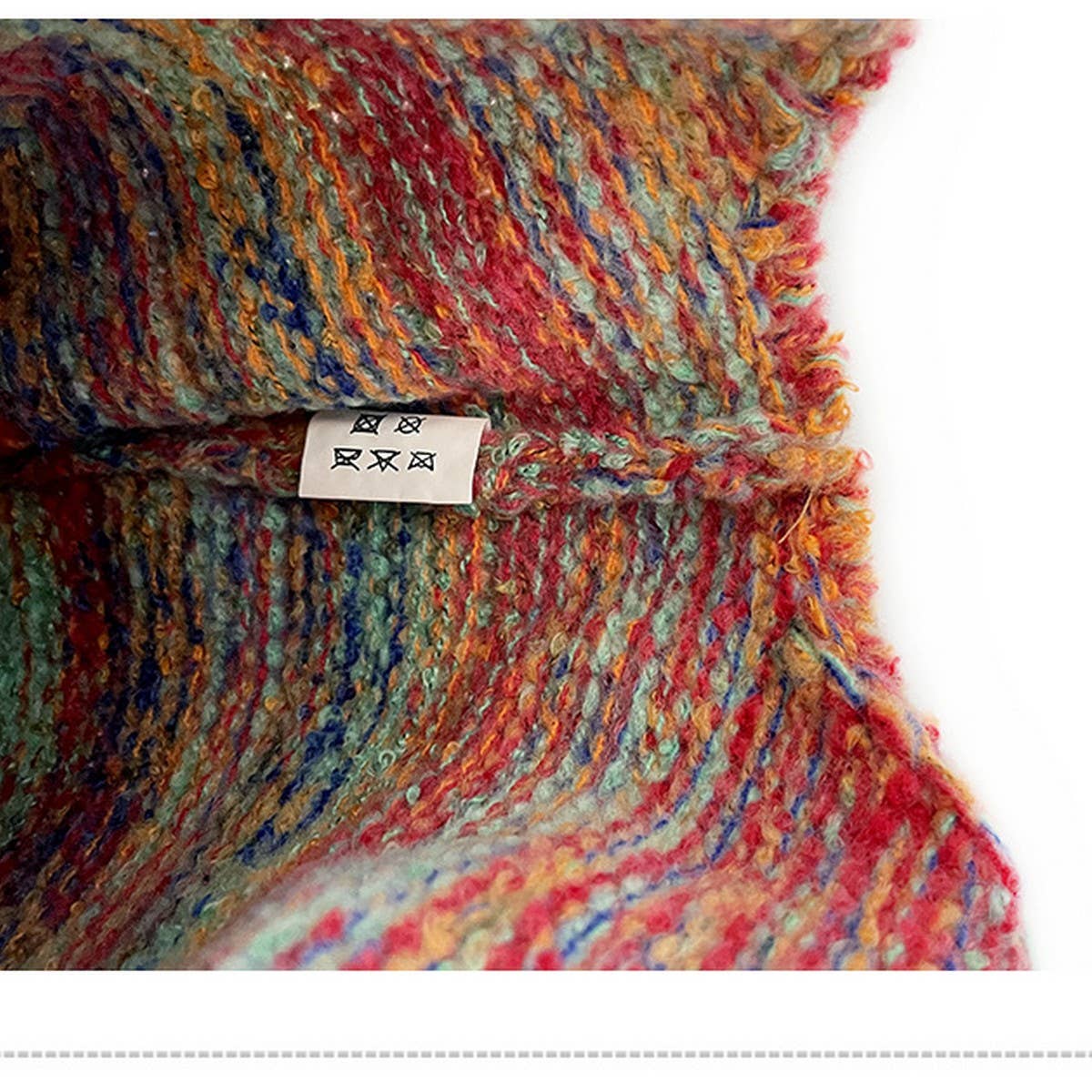 COLORBLOCK KNITTED HAT MIXED COLOR EARMUFFS HAT_CWAH2047