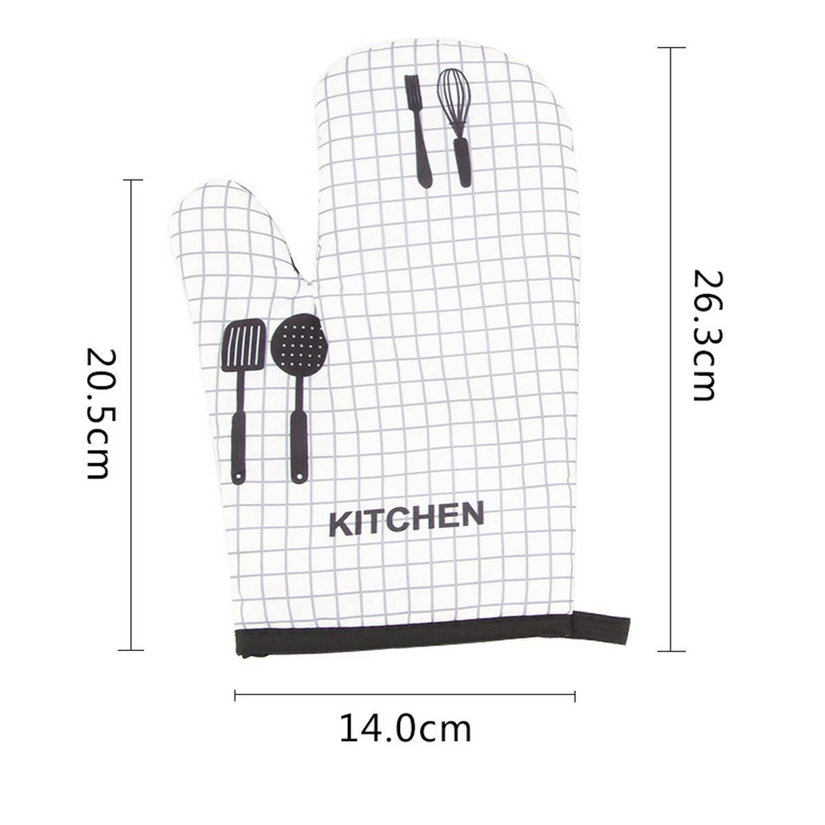 KITCHEN OVEN SCALD PROOF HEAT INSULATED GLOVES