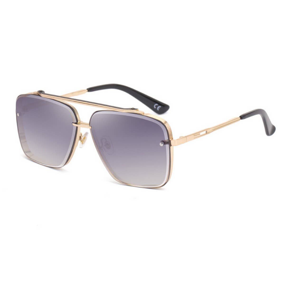 SQUARE FRAME SUNGLASSES METAL FRAMELESS SUNGLASSES_CWASG0561