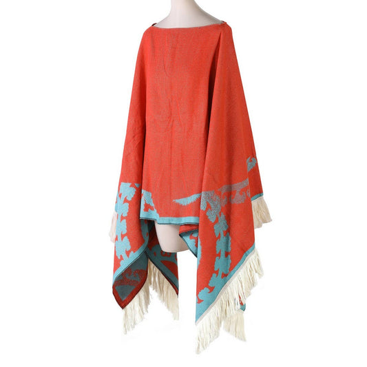 SHAWL WEAR SCARF LEISURE TRAVEL PULLOVER CLOAK