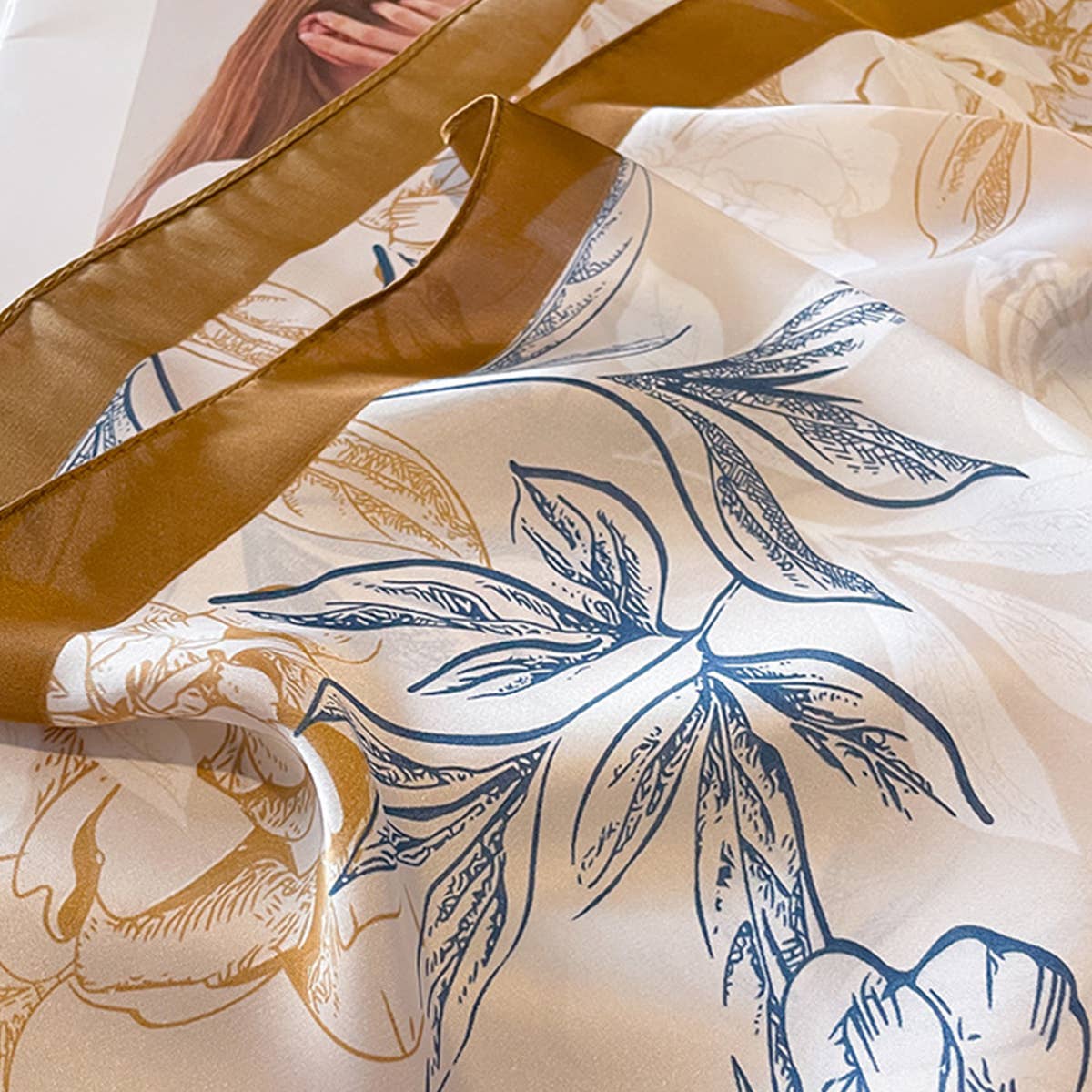 Silky Print Scarf Wrap ? Chic Beach & Sun Cover