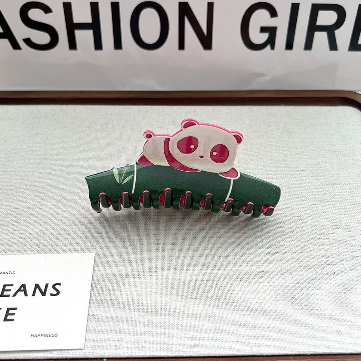 Panda Acetate Hair Claw ??Cute Chinese Style Clip_CWAHA5750