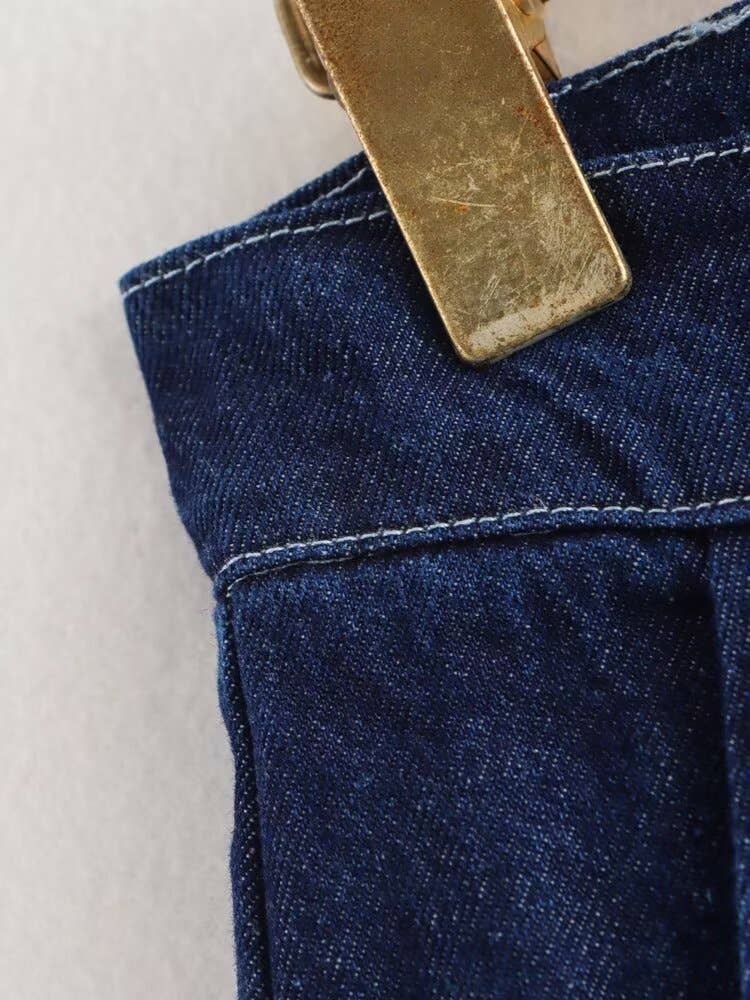 Loose belt top high-waisted trousers set