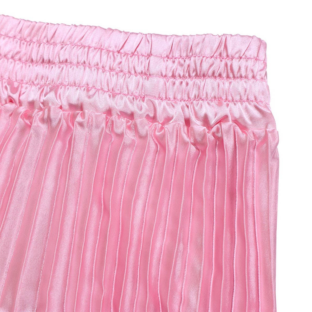 PLUS SIZE MID-HIGH WAIST PLEATED LONG SKIRT_CWDMD3676