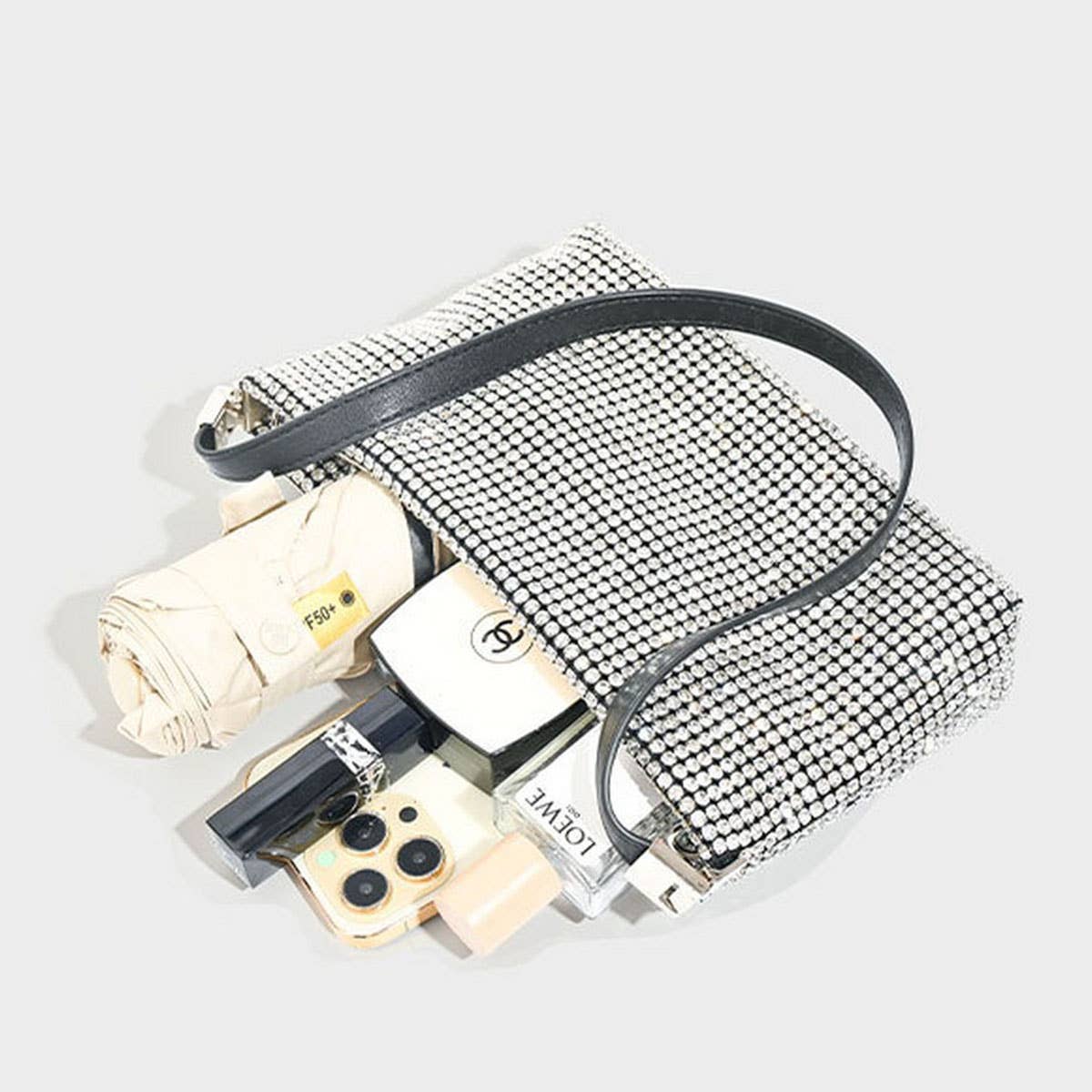 HIGH-END SOFT SURFACE RHINESTONE EVENING BAG_CWAB3610