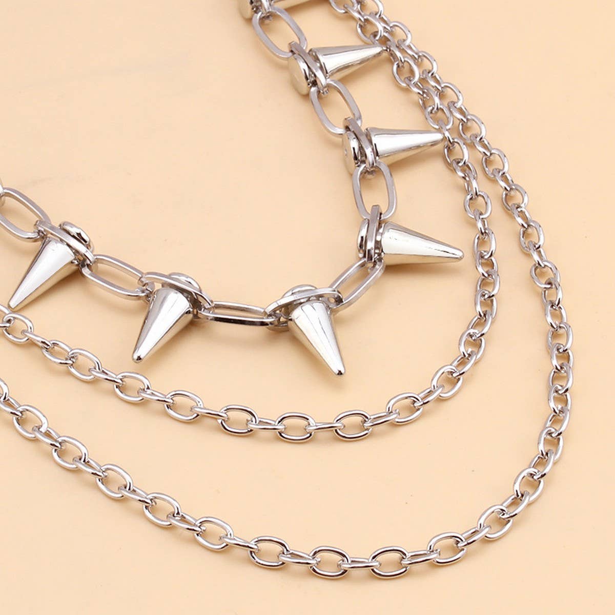 HIP HOP PUNK METAL RIVET MULTI-LAYER PANTS CHAIN