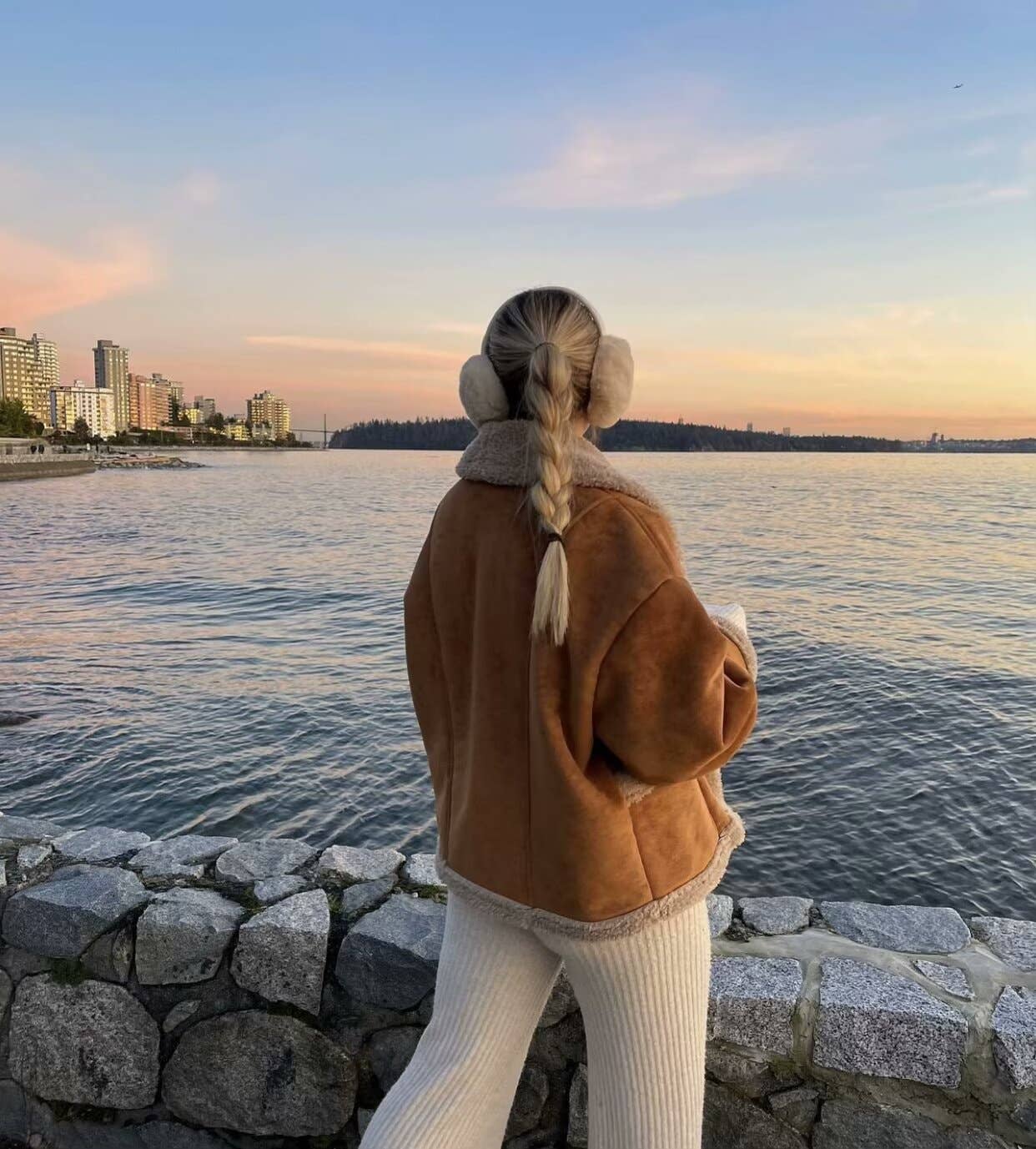 Retro Woolen And Fur One-Piece Jacket