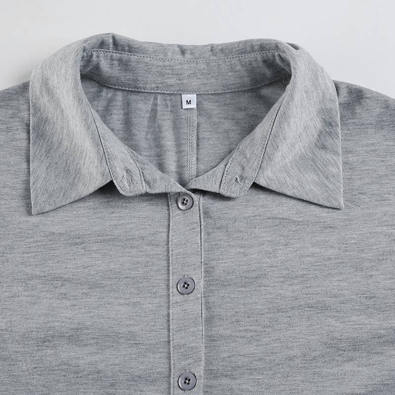 Simple style solid-color casual jumpsuit