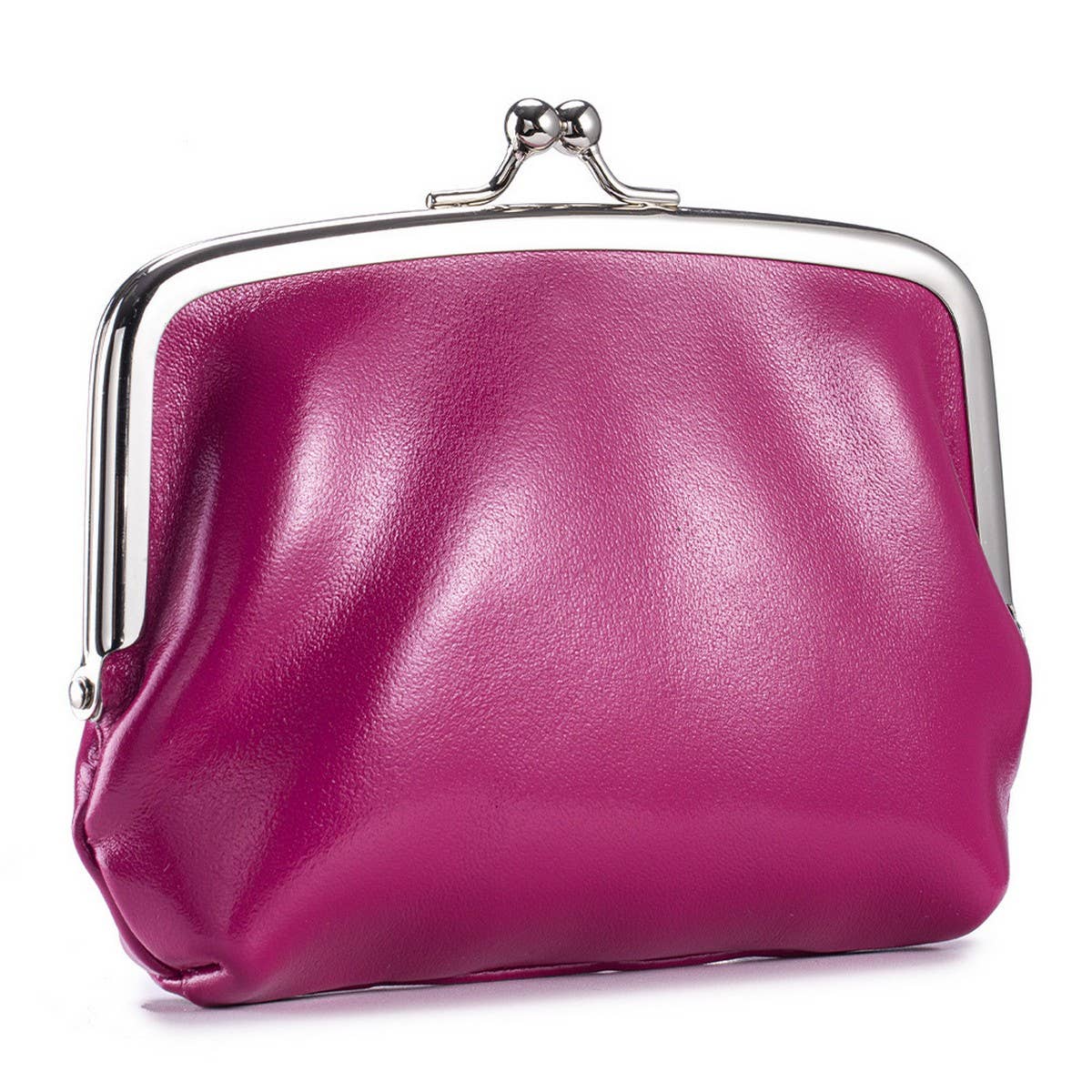 Vintage Leather Coin Wallet ? Double Clip Pouch_CUAB00386