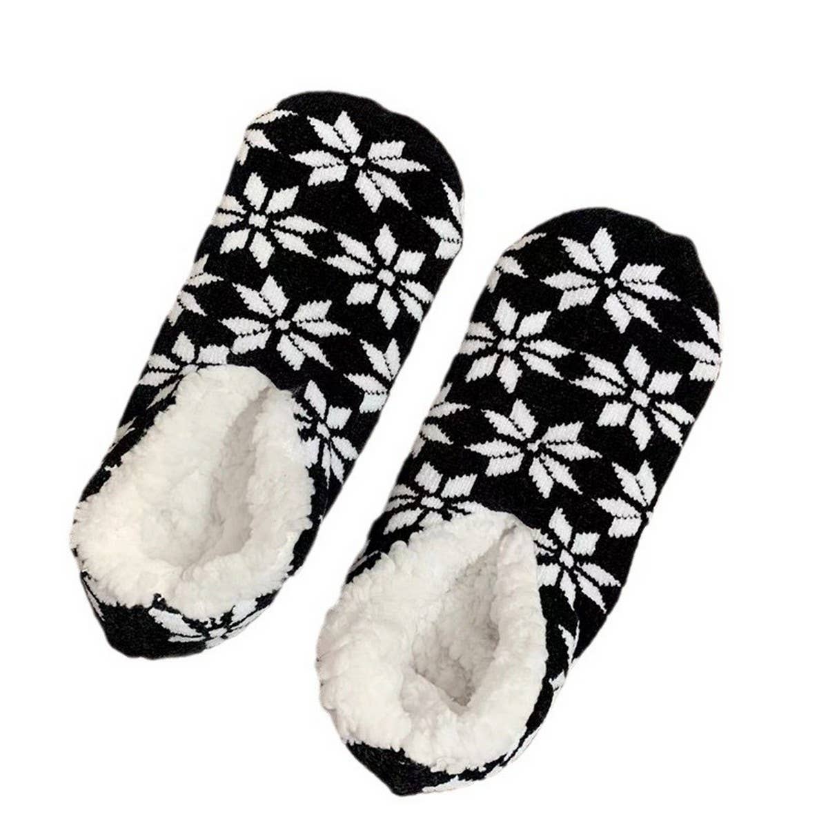 WINTER SNOWFLAKE SOFT-SOLED SOCKS SLIPPERS