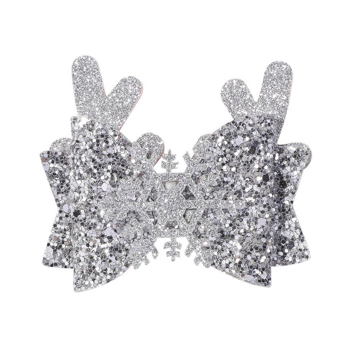 Christmas Antler Bow Clip for Kids Party