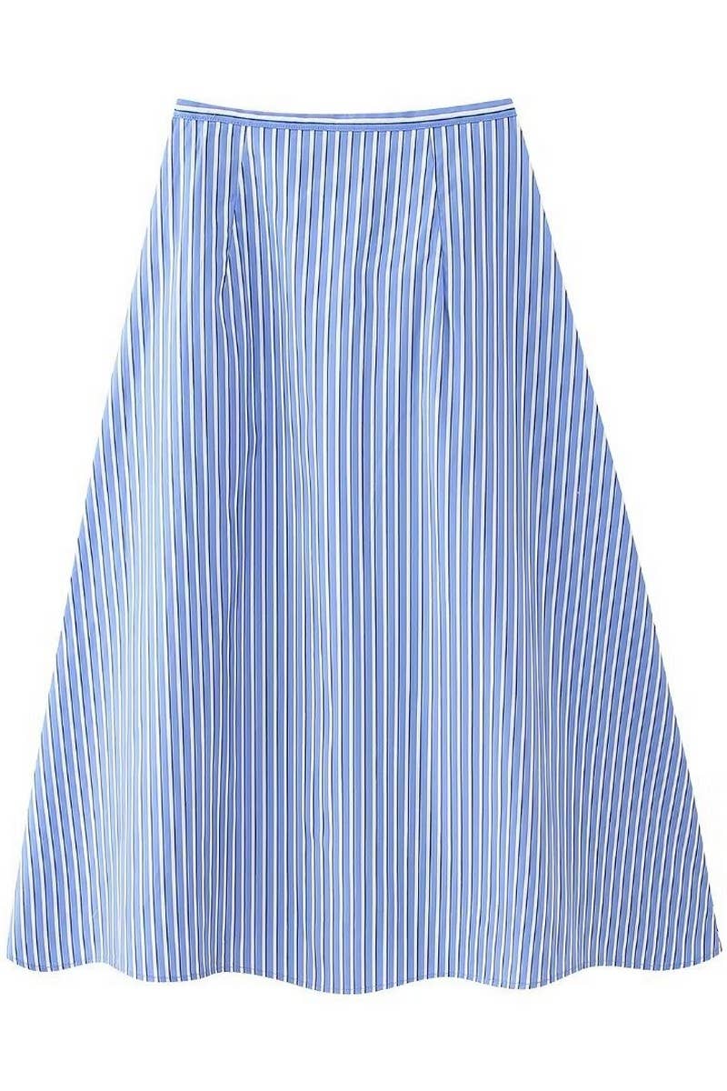 CWBMS0165_HIGH WAIST A-LINE POPLIN SKIRT