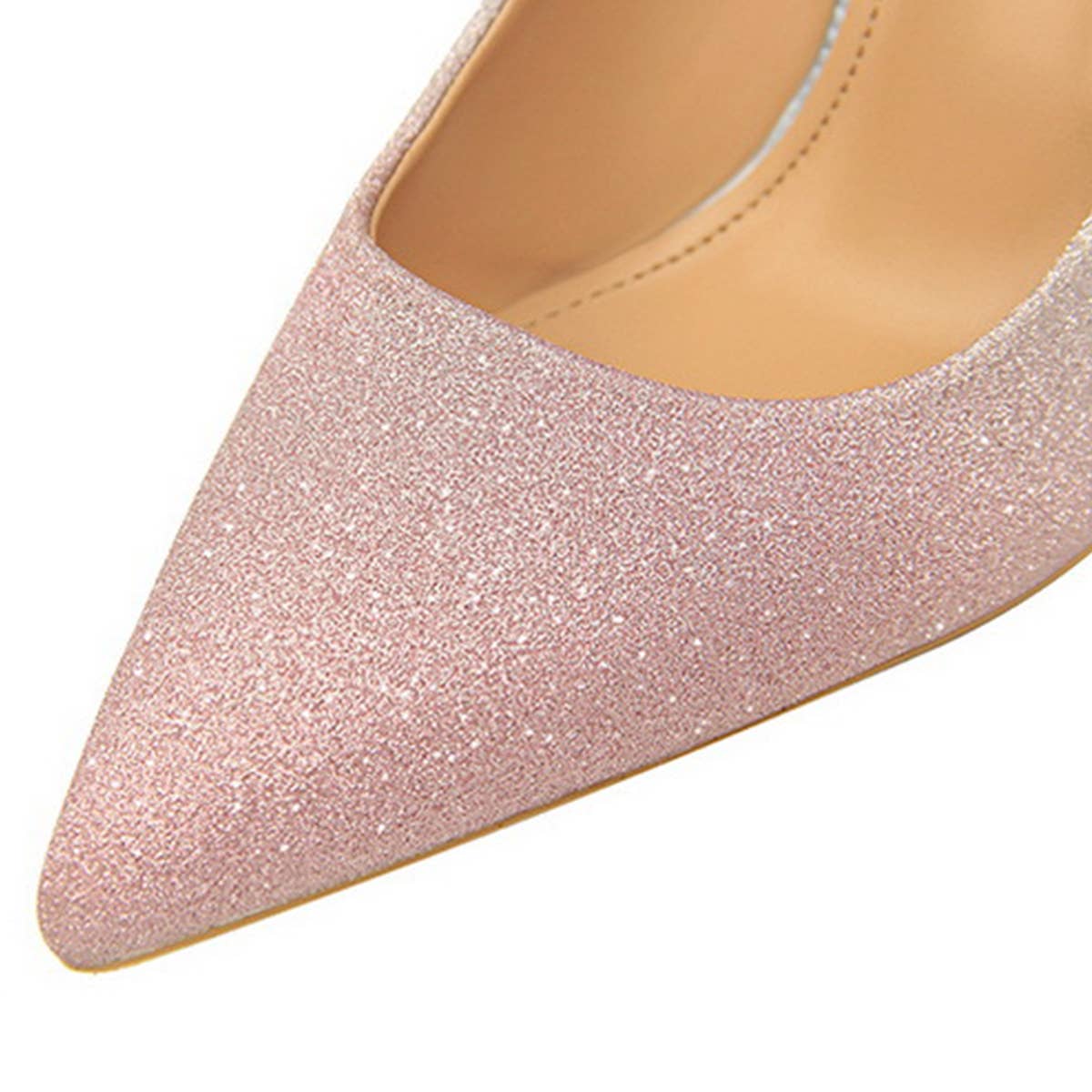 MATCHING SHALLOW MOUTH POINTED TOE HIGH HEELS