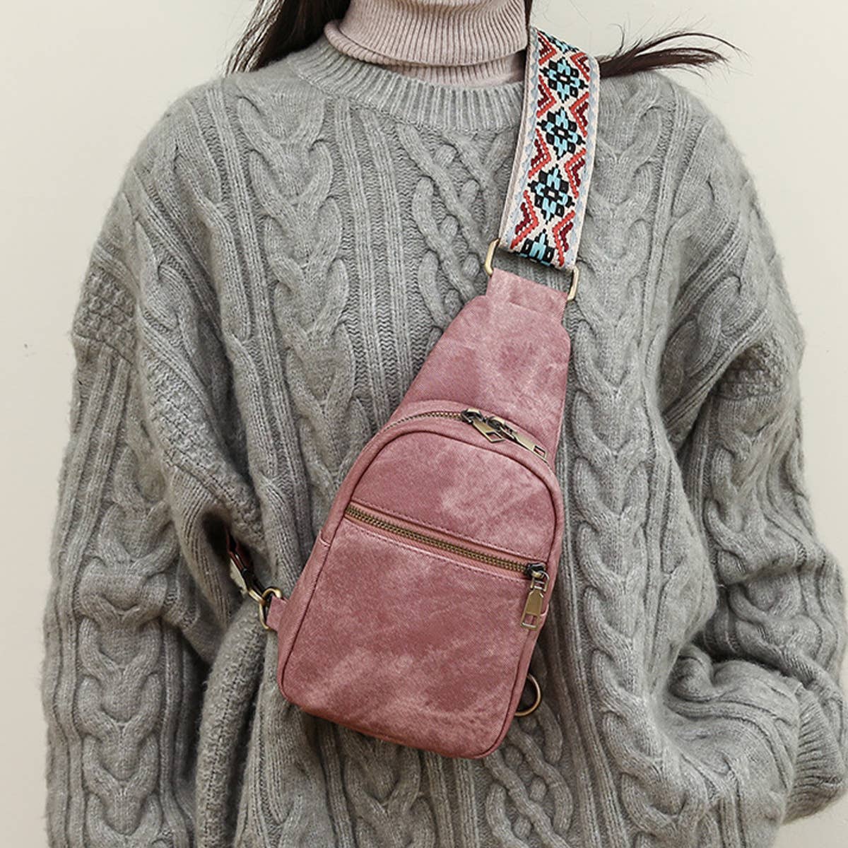 NEW CASUAL VERSATILE WAIST BAG CROSSBODY BAG_CWAB2871