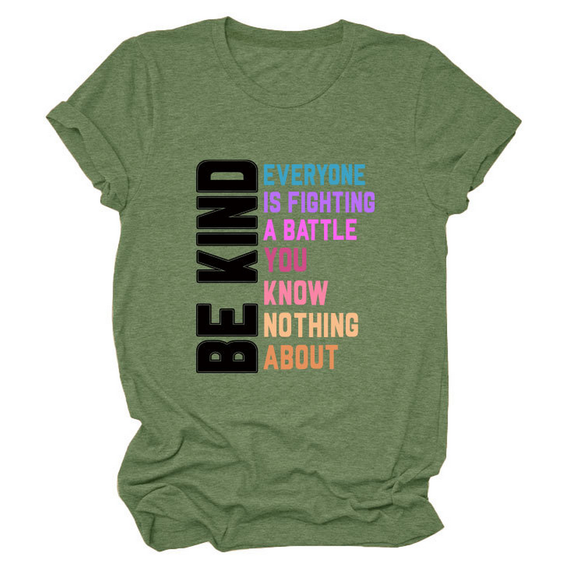 Trendy Women¡¯s Tee with Kindness Slogan