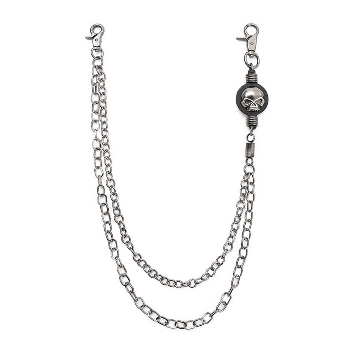 DARK ALLOY SKULL MULTI-LAYER JEANS CHAIN