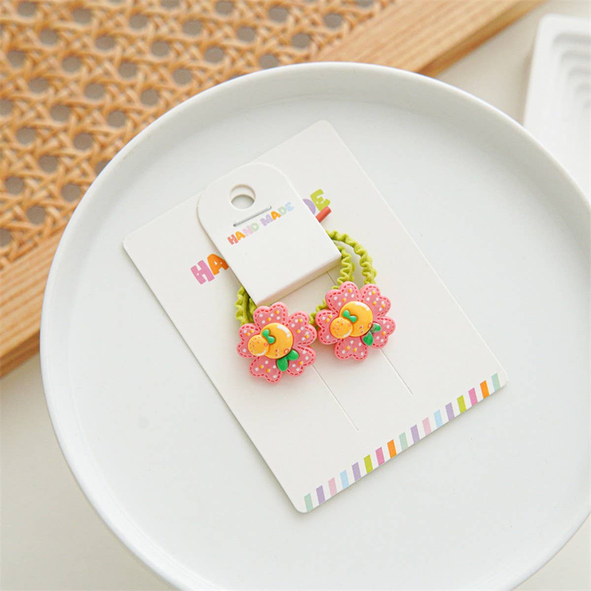 CANDY COLOR CUTE BOW CHILDREN'S HAIR TIES_CWAHA1118