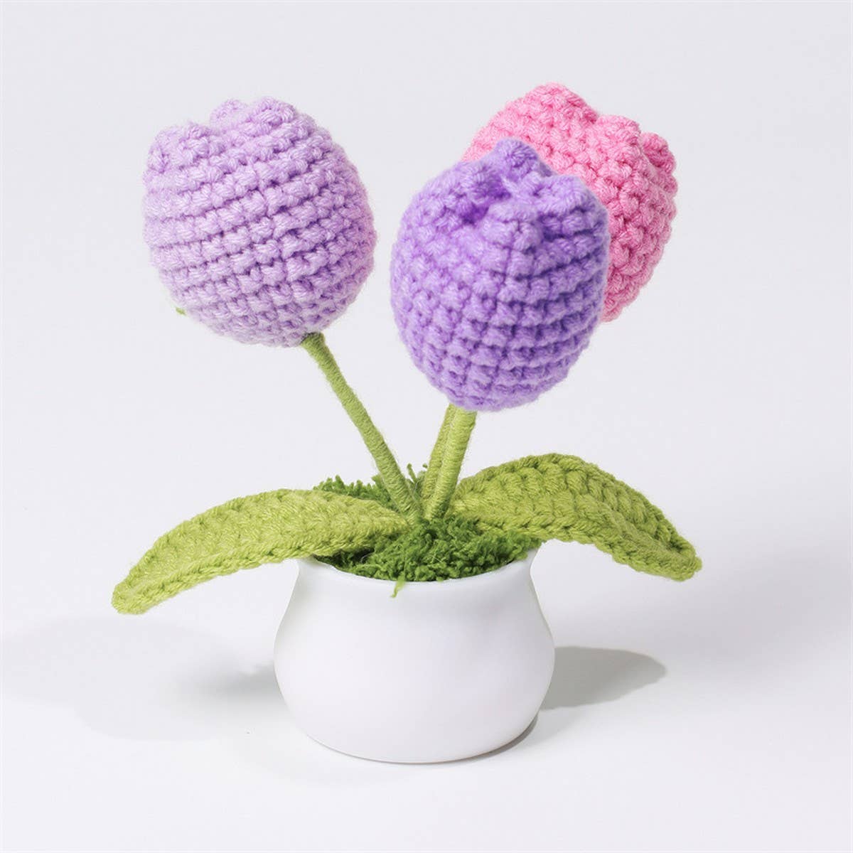 CWMM9270_HAND-WOVEN BOUQUET POTTED PLANT ORNAMENTS