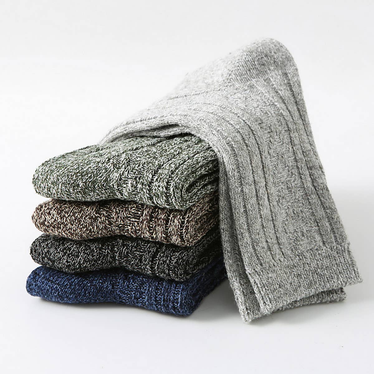 5 PAIRS PER PACK DOUBLE NEEDLE THICKENED SOCKS_CWMS0690