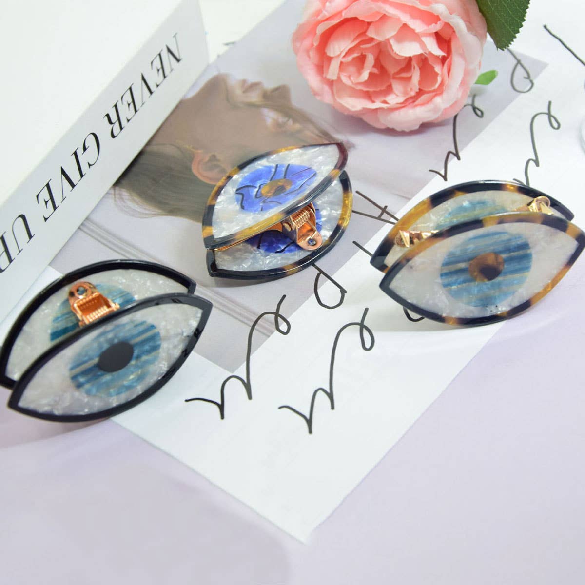 EVIL EYE HALLOWEEN HAIR CLAW CLIPS_CWAHA0277