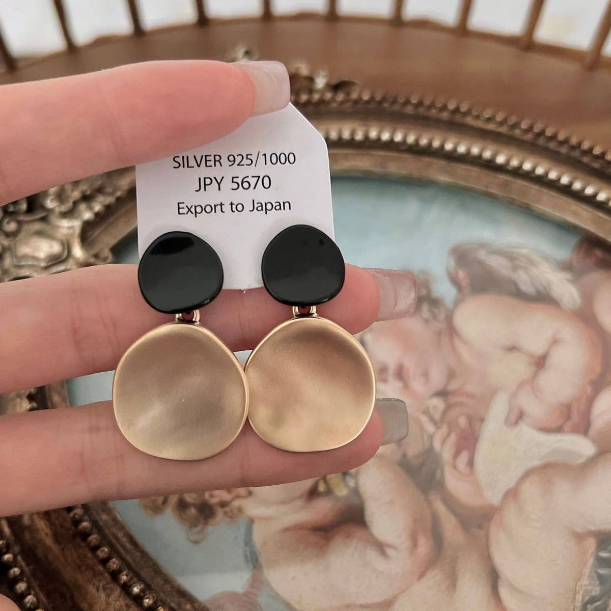 RETRO MINIMALIST DISC EARRINGS_CWAJE1523