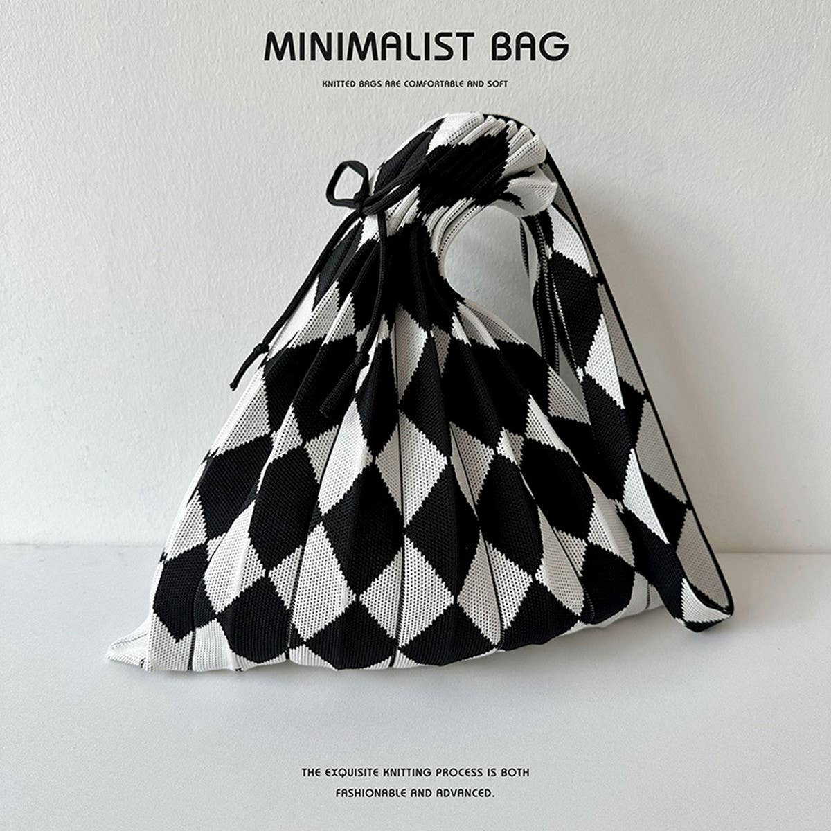 Large Knit Pleated Crossbody Shoulder Bag for Wome_CWAB1533