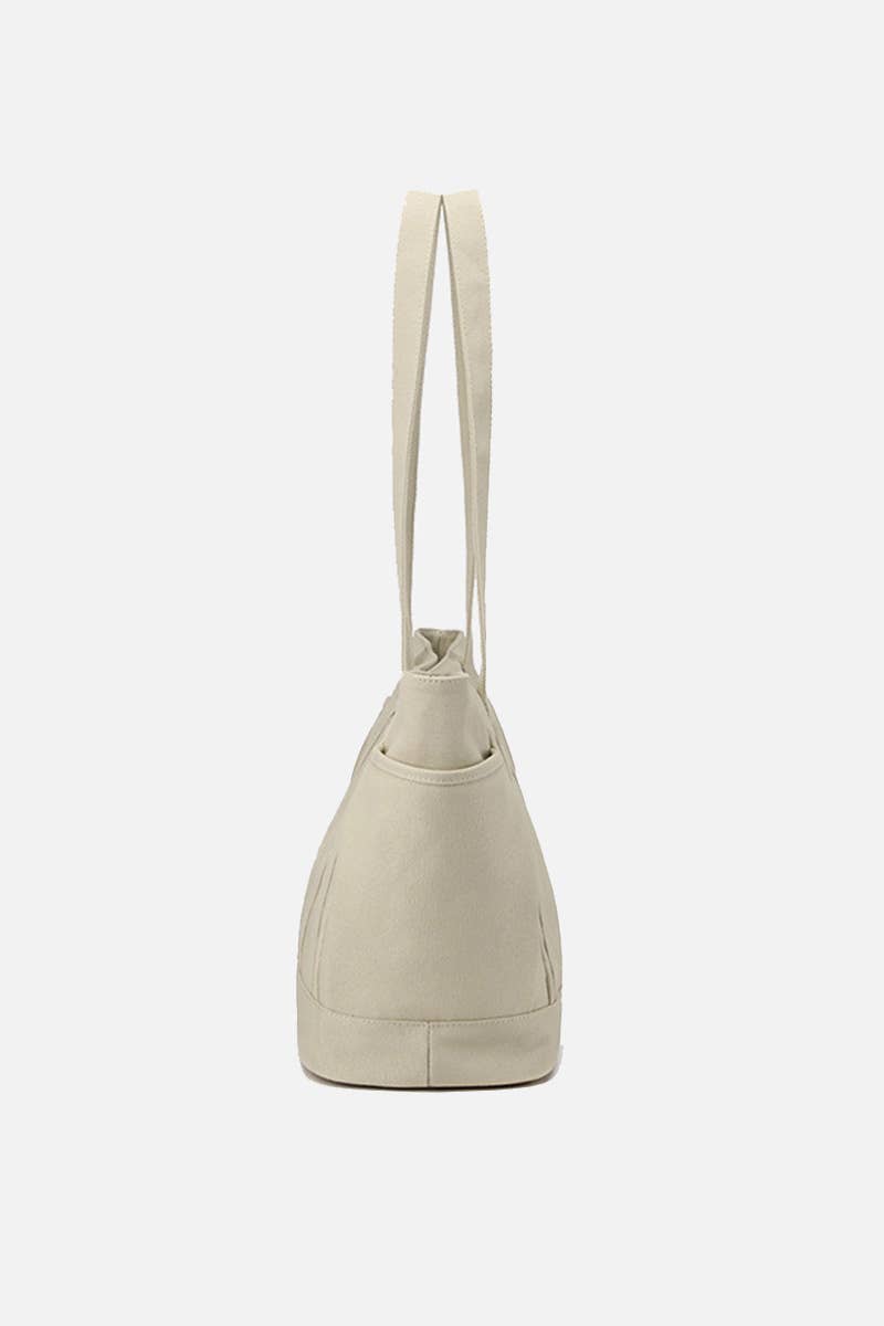 STORAGE POCKET LARGE CANVAS SHOPPER BAG_CUAB0102