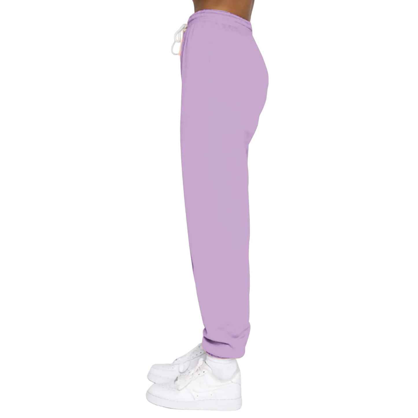 Solid-color zipper sweatshirt and sweatpants set