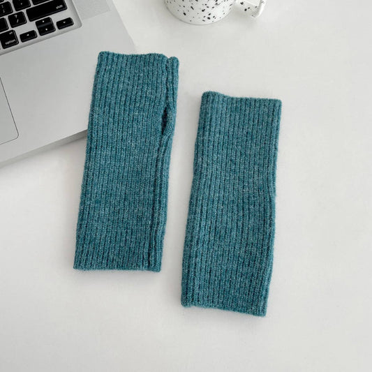 VERSATILE KNITTED WARM VERTICAL STRIPED GLOVES_CWAG0142