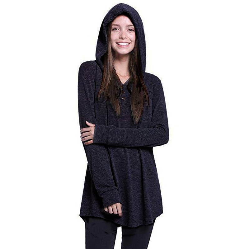 CWOHOL0286_Crew Neck Pullover Hoodie Casual Top