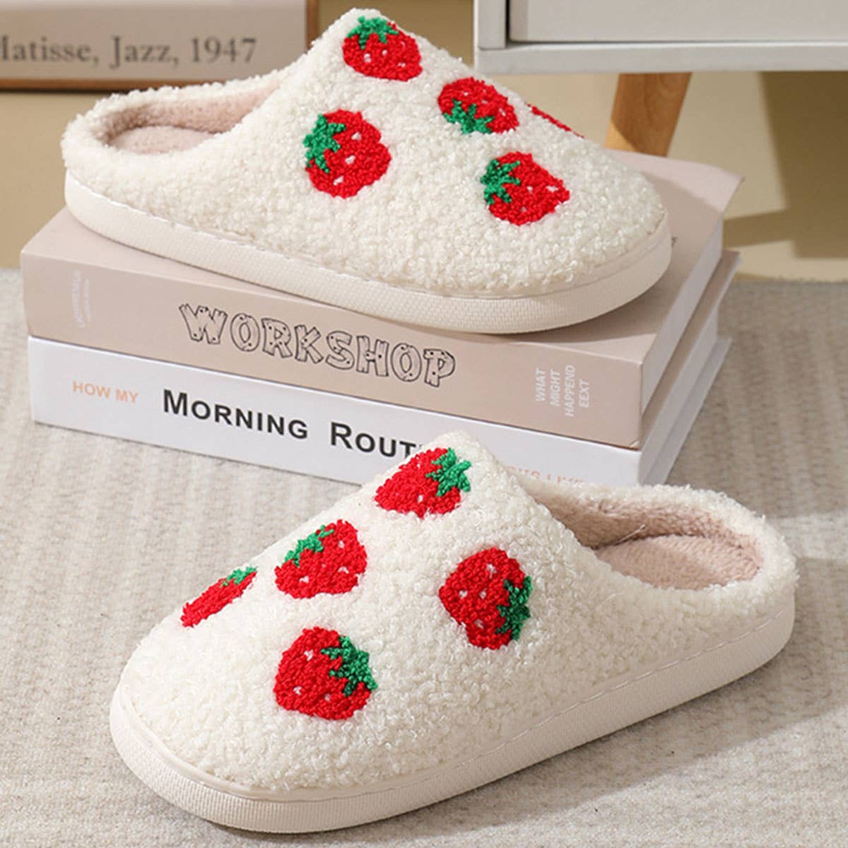CUTE CARTOON FRUIT PREPPY SLIPPERS