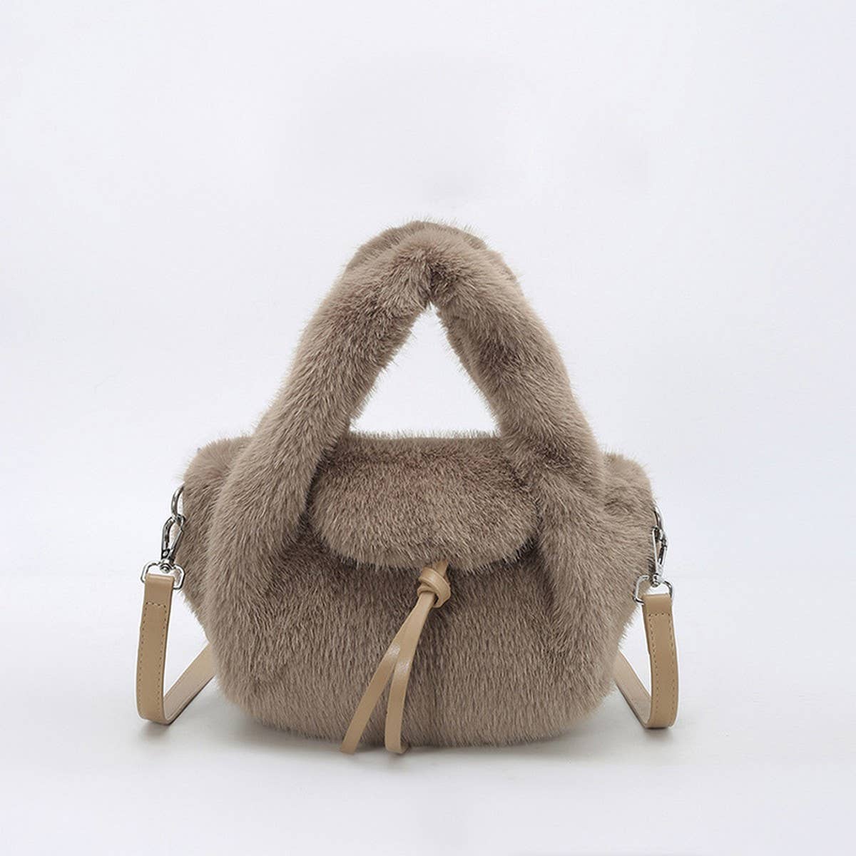 Fluffy Handbag Women Plush Shoulder Crossbody Bag_CUAB00569