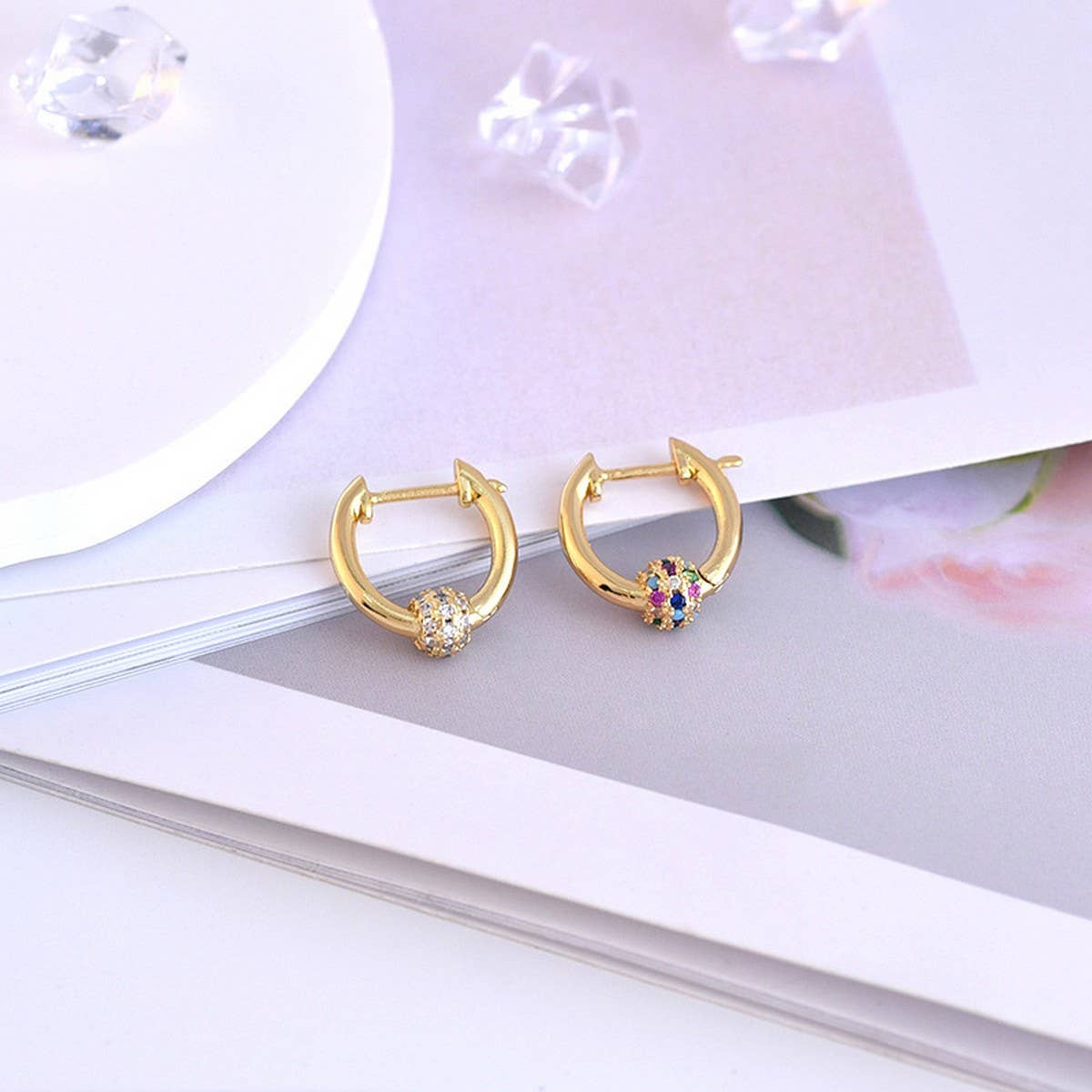 FASHIONABLE COMMUTER TEMPERAMENT HOOP EARRINGS