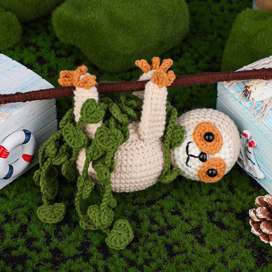 CUTE SLOTH CROCHET MATERIAL BAG