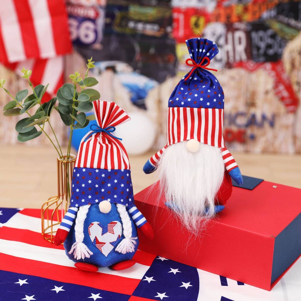 CWMM9493_INDEPENDENCE DAY FACELESS DOLL DECORATION