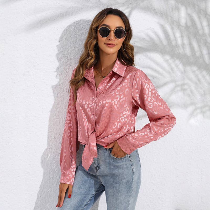 Women's satin fancy shirt
